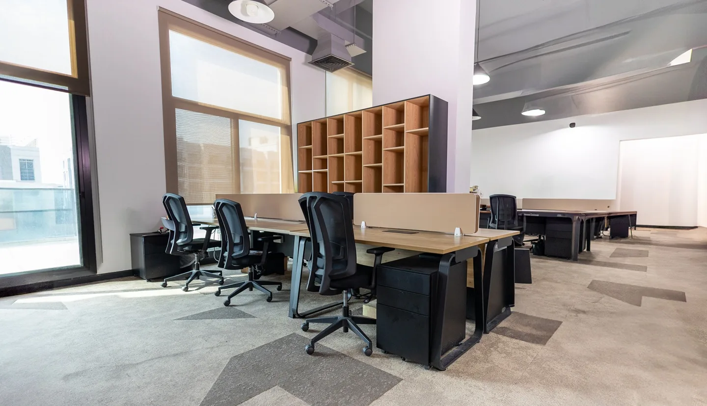 A picture of a serviced office in Austria BC, Dubai perfect for company formation. 