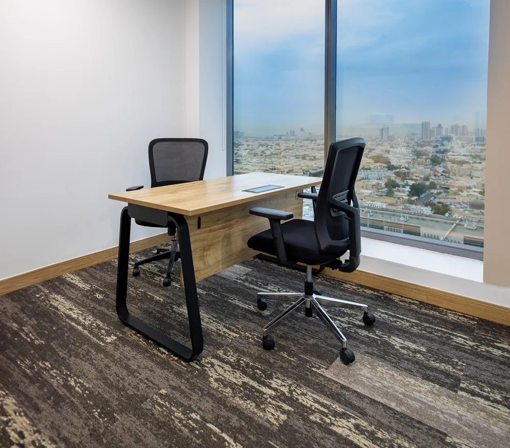 A private office arrangement suitable for an executive at Austria BC in the H Hotel, near DWTC.