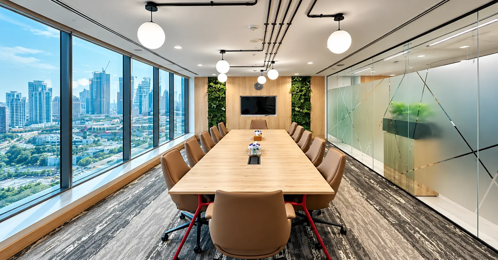 Meeting Hall at Austria Business Center, Al Hudaiba Mall, where virtual Ejari clients are registered